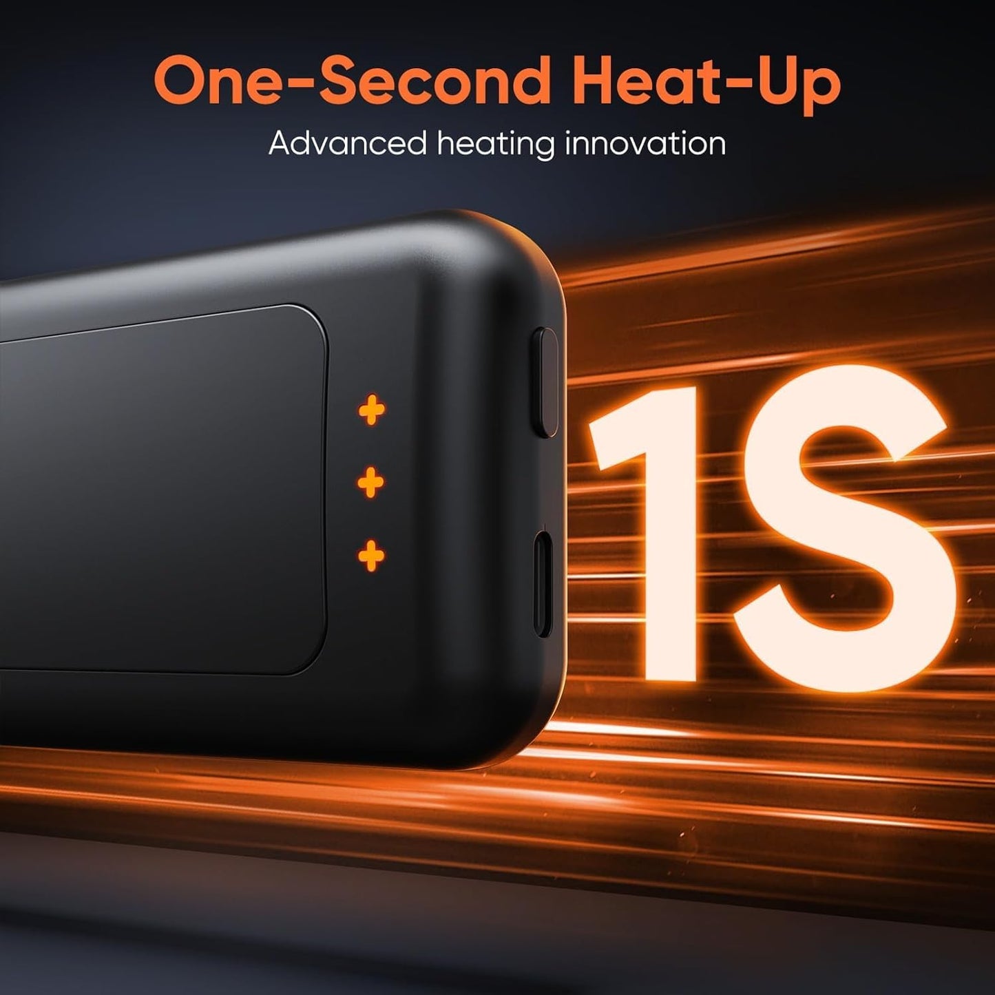 AI Hand Warmers Rechargeable, Reusable Portable Electric Hand Warmer, Fast Intelligent Heating in 1 Second, Gifts for Christmas, Outdoor, Golf, Hunting, Camping Accessories Black 2Pack