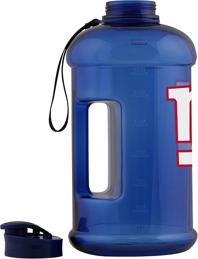 FOCO NFL Team Logo 2L Plastic Clear Large Sports Water Bottle