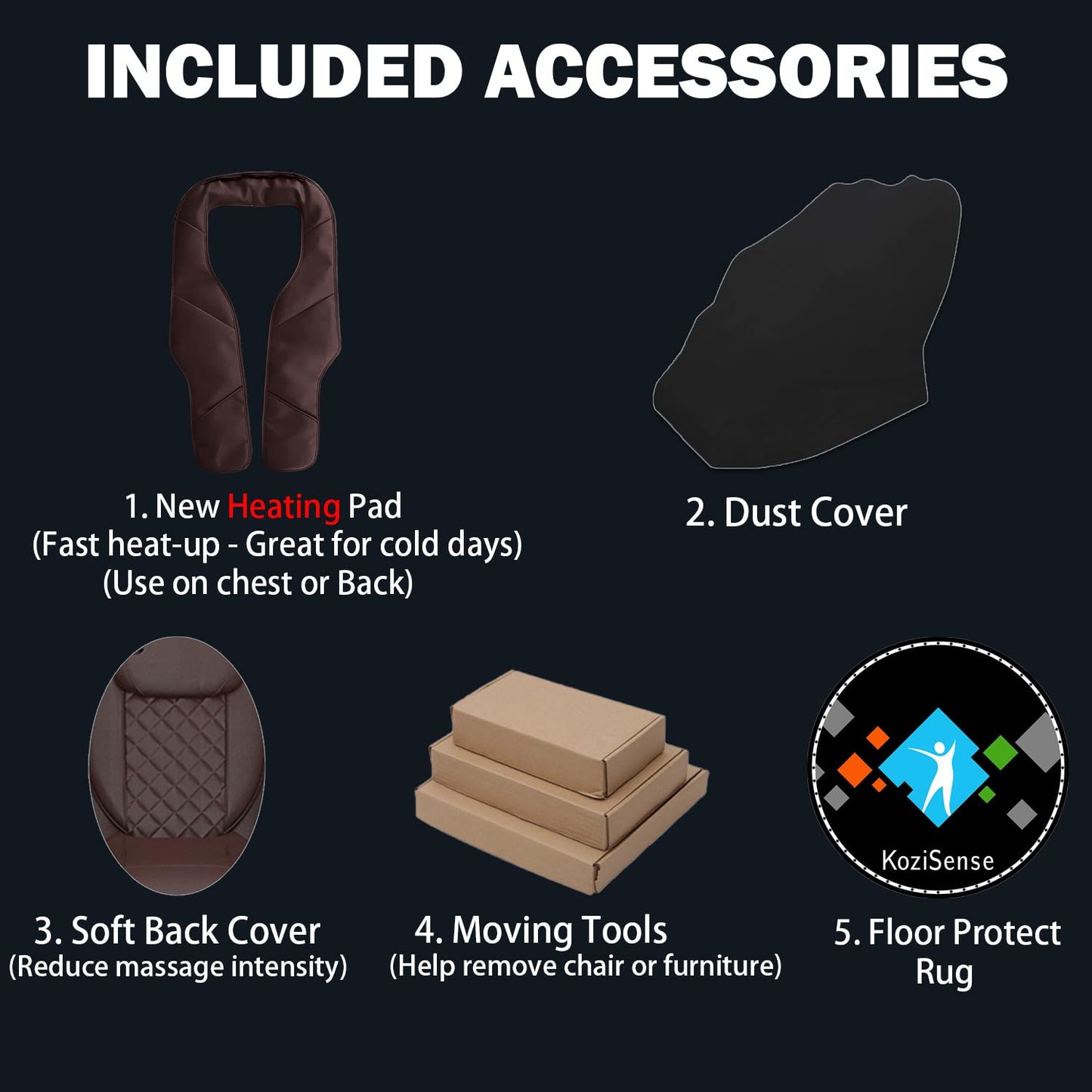 KoziSense 2025 Massage Chair Full Body, Zero Gravity SL-Track Shiatsu Massage Recliner Chair with Heat, AI Control, Body Scan and Calfrest Extension