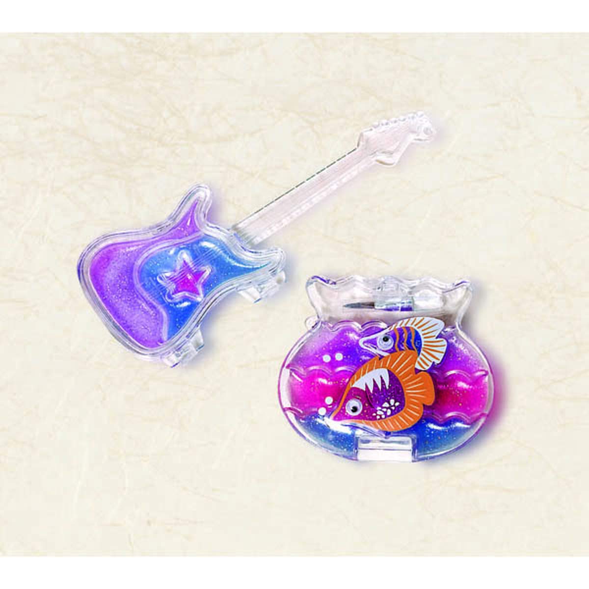 amscan Guitar/Fish Bowl Lip-Gloss | 2 3/4" x 2 1/4" | Assorted - Pack of 1