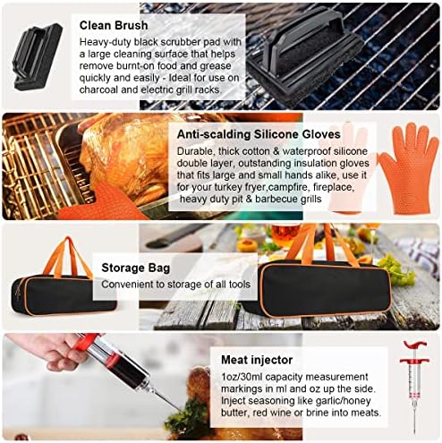 39PCS Griddle Accessorie Kits, Outdoor Grilling Tools for Blackstone and Camp Chef, Stainless Steel BBQ Accessorie Grill Spatula Set With Basting Cover Chopper, Scraper, Bottle, Tongs, Egg Mold