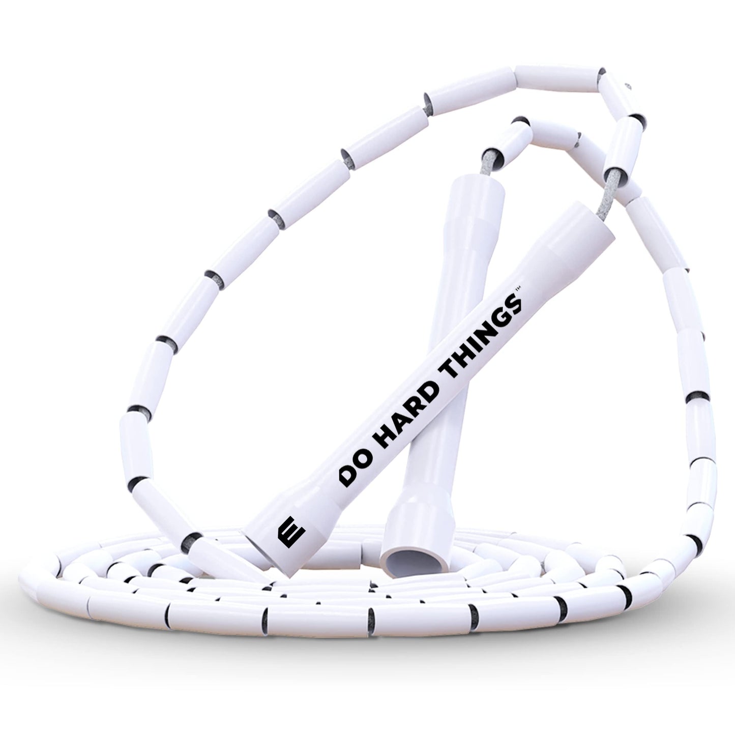 Elite Jumps Beaded Jump Rope | Adjustable Jump Ropes for Fitness with Unbreakable Handles and Shatterproof Beads | Crossover Jump Rope for Your Exercise Equipment | Segmented Jump Rope