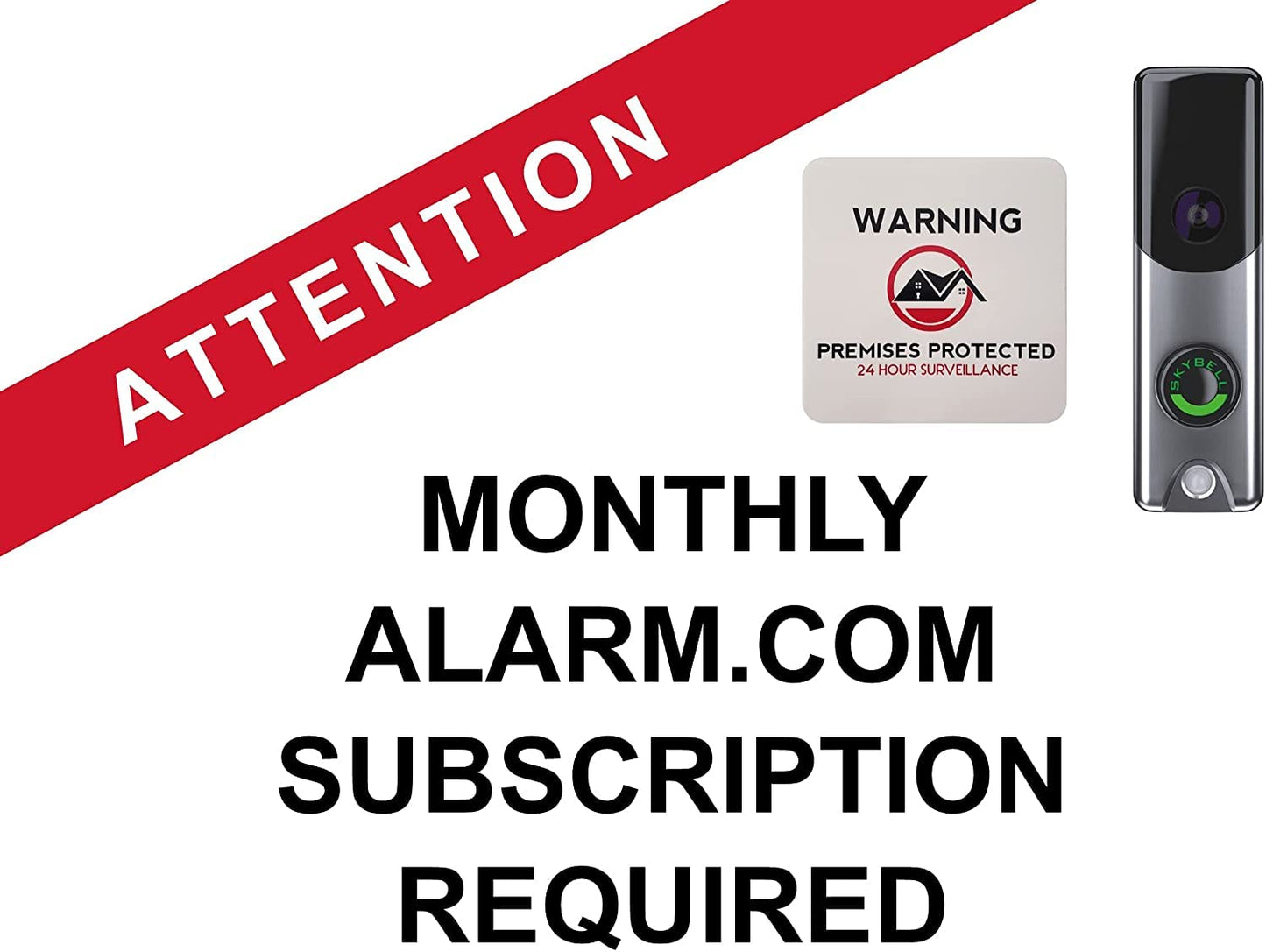 Alarm.com Slim Line II Video Doorbell Camera Bronze ADC-106x