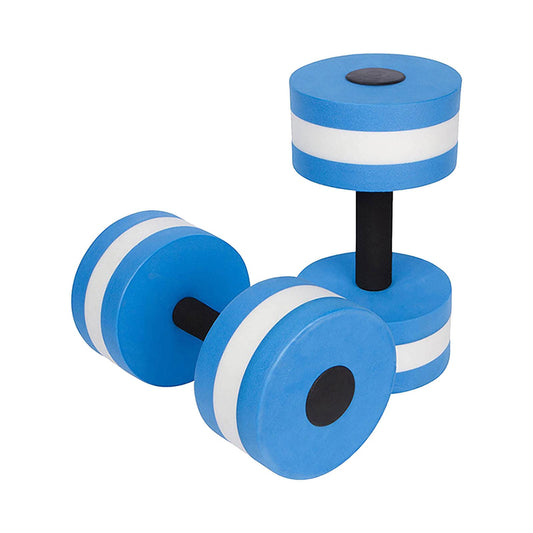 Lagukka Aquatic Dumbbell Set, 2PCS Water Dumbells Pool Resistance Water Fitness Equipment Foam Dumbbell Water Aerobics Fitness Equipment for Weight Loss Blue