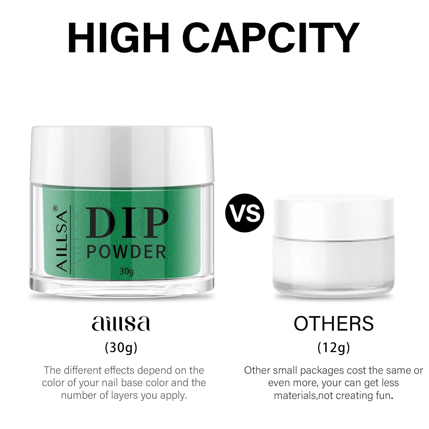 AILLSA Valentine's Day Dip Powder Emerald Green Color Nail Dipping Powder Fall Winter Gel Dip Powder for DIY Manicure Salon at Home Easy to Use Nail Dip Powder (1 Oz)
