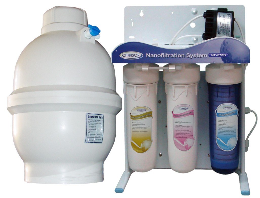 Chanson Nano-Filtration Water Purifier System - Non-Electric, Long-Life Filter, Reduces Fluoride, Heavy Metals, VOCs & Hardness | Effective Home Filtration for Tap, Well, River, and Rain Water