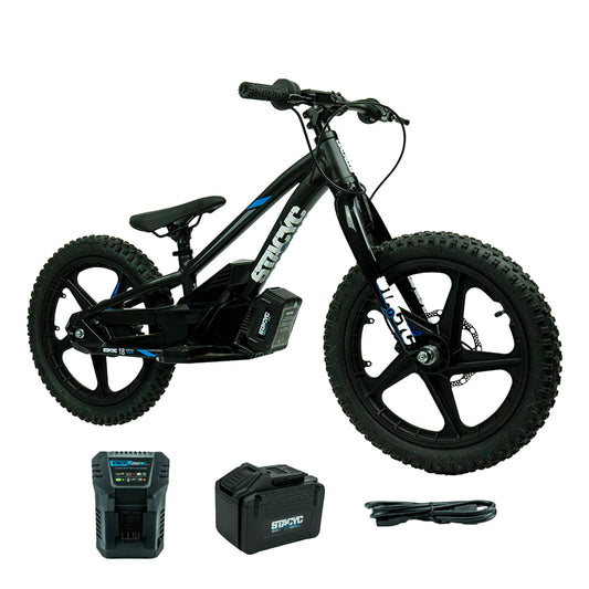 STACYC Brushless 18eDRIVE Electric Balance with Additional 6AH 36V E Bike Battery for Kids Ages 8-10 Years Old