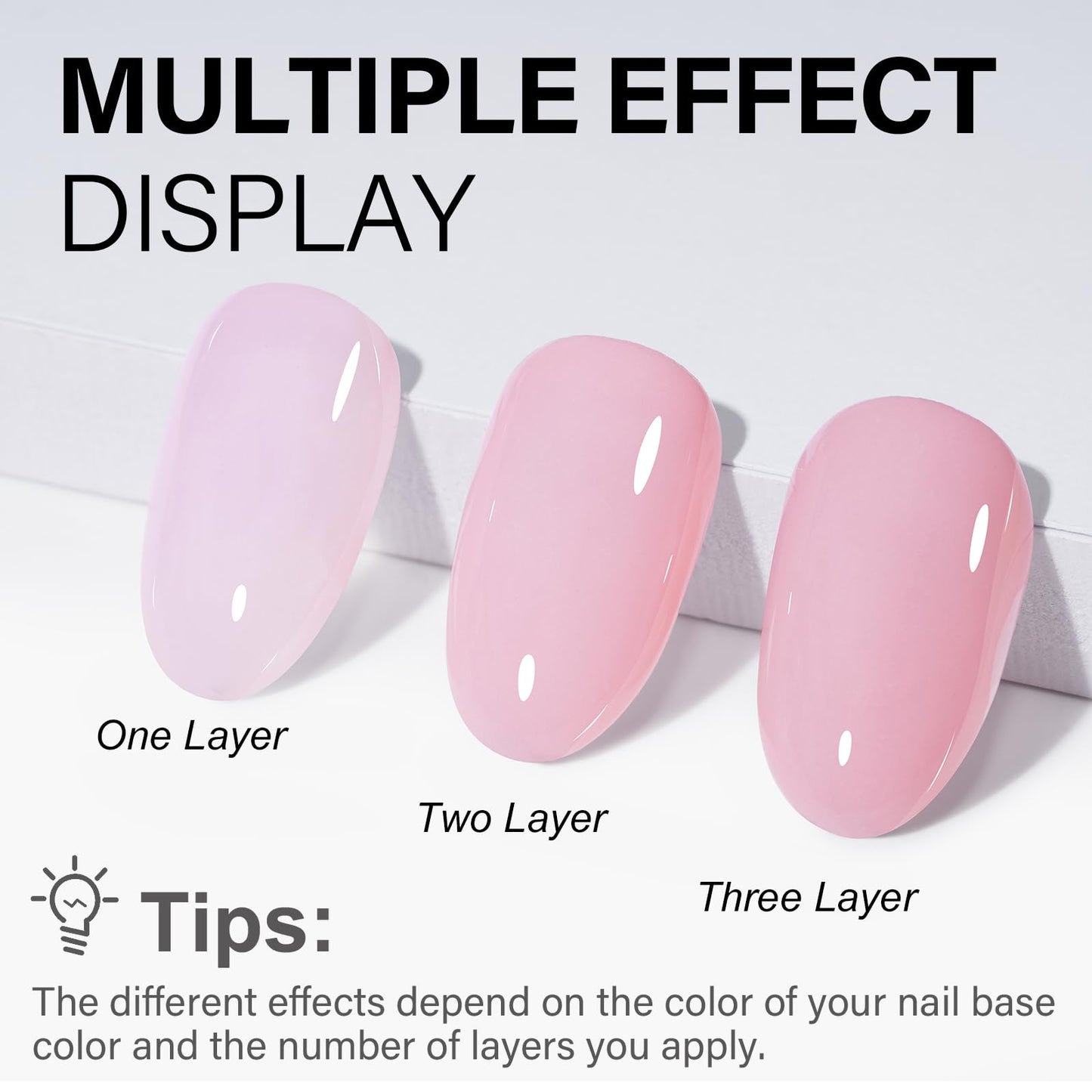 AILLSA Nail Dip Powder Sheer Pink Nail Dipping Powder Translucent Jelly Nude Pink Dip Powder Colors for Nail Art French Manicure at Home Easy to Use Neutral Dip Powder for Valentine's Day Gift (1 Oz)