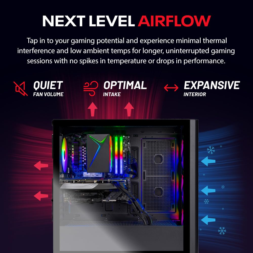 Skytech Gaming Chronos 3 Desktop PC, Ryzen 7 7700 3.8 GHz (5.3GHz), AMD RX 9070XT 16GB, 2TB Gen4 NVMe SSD, 32GB DDR5 RAM 6000 RGB, 850W Gold ATX 3 PSU, Wi-Fi, Win 11