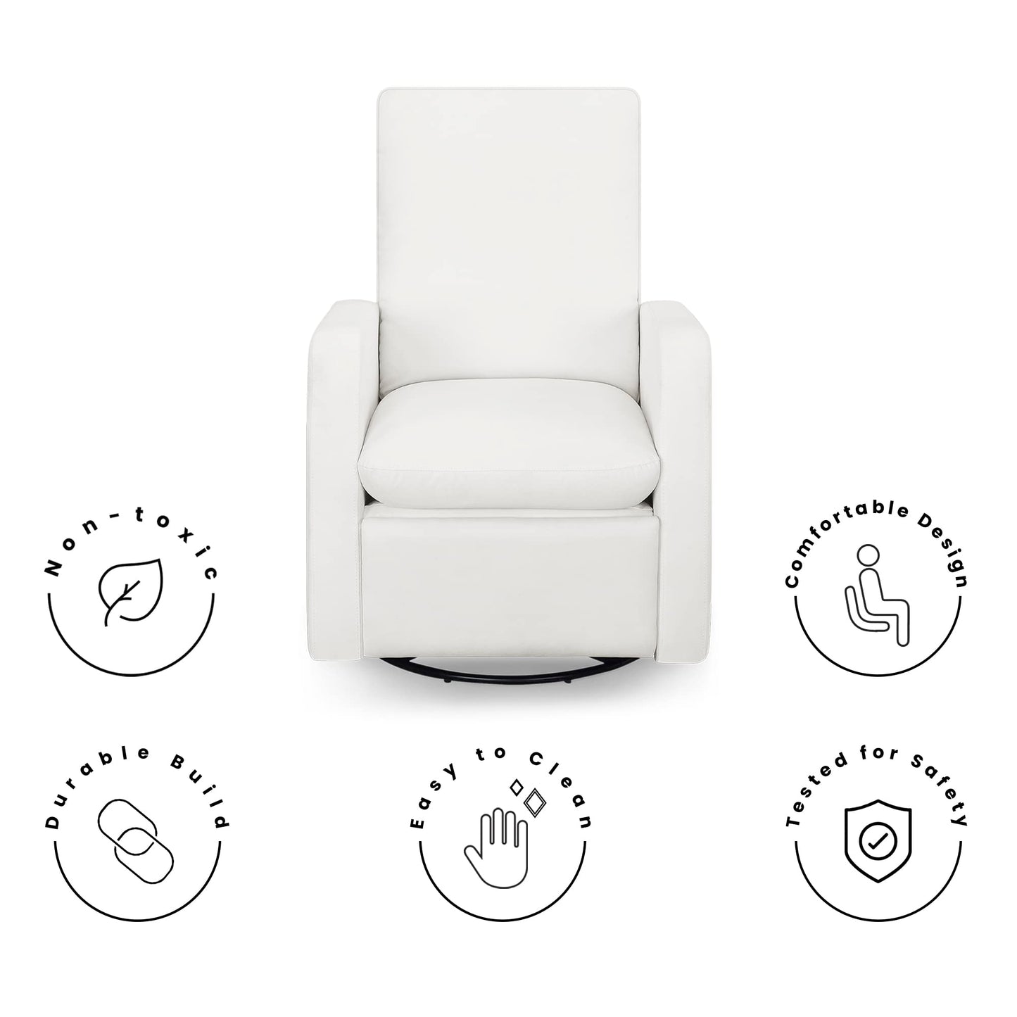 GAP babyGap Cloud Recliner with LiveSmart Evolve - Sustainable Performance Fabric, Artic