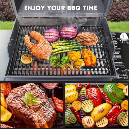 GGC 7522 7521 15" Grill Grates Replacement for Weber Genesis Silver A, Cast Iron Grate Grid for Weber Spirit E/S 200 E/S210, Spirit 500