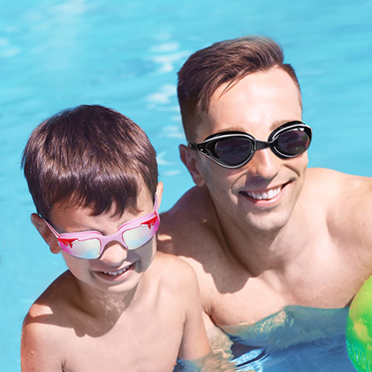 AIKOTOO Swim Goggles, 2 Pack Swimming Goggles Adult Men Women Youth For Indoor And Outdoor Swimming Pool Goggles Anti-Fog Anti-UV No Leaking