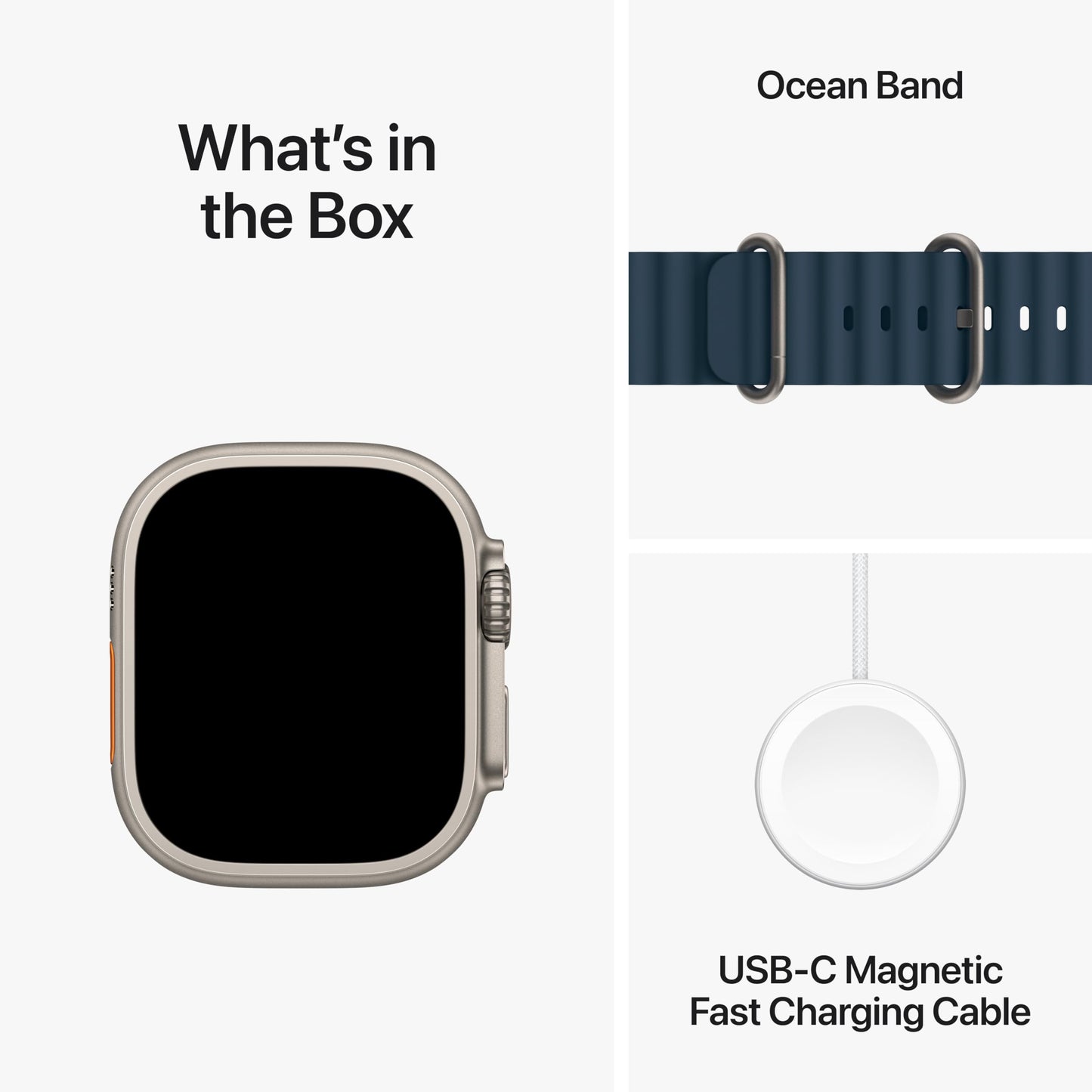 Apple Watch Ultra 2 [GPS + Cellular 49mm] Smartwatch with Rugged Titanium Case & Blue Ocean Band One Size. Fitness Tracker, Precision GPS, Action Button, Extra-Long Battery Life