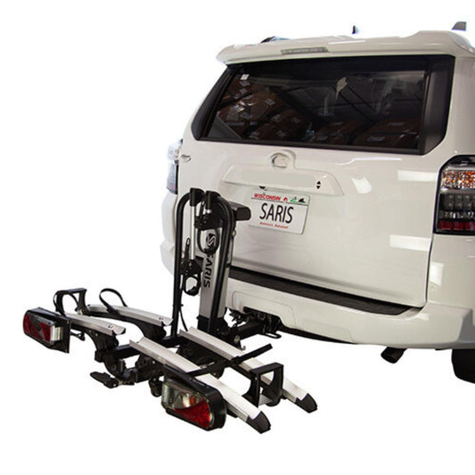 Saris Door County 2 Bike Motorized Hitch Rack | Electric Hitch Lift for Easy Loading | Built-in Tilt and Electric Rear Lights | Made in The USA. (Door County)