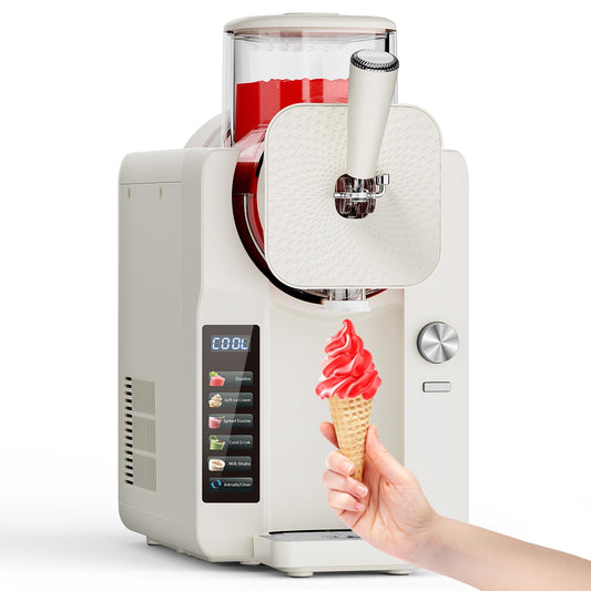 Slushie Machine for Home, 2025 Upgrade Ice Cream Maker Frozen Drink Maker, 68oz No Ice Need Slushy Machine with 5 Preset Programs for Margaritas, Frappés, Milkshakes, Smoothies & Ice Cream