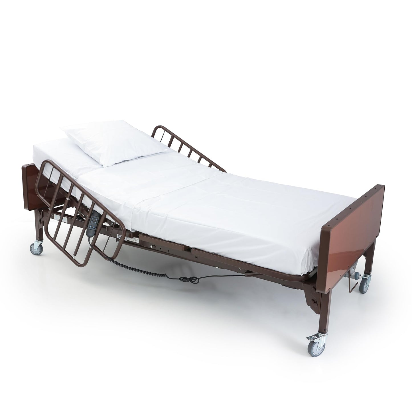 AireMed Bariatric Hospital Bed Sheets Set - 42 x 80 - Soft, Durable, and Hygienic Bedding for Home & Facilities - Flat Sheet, Fitted Sheet, and Pillowcase - 50/50 Cotton-Poly Blend - 200TC