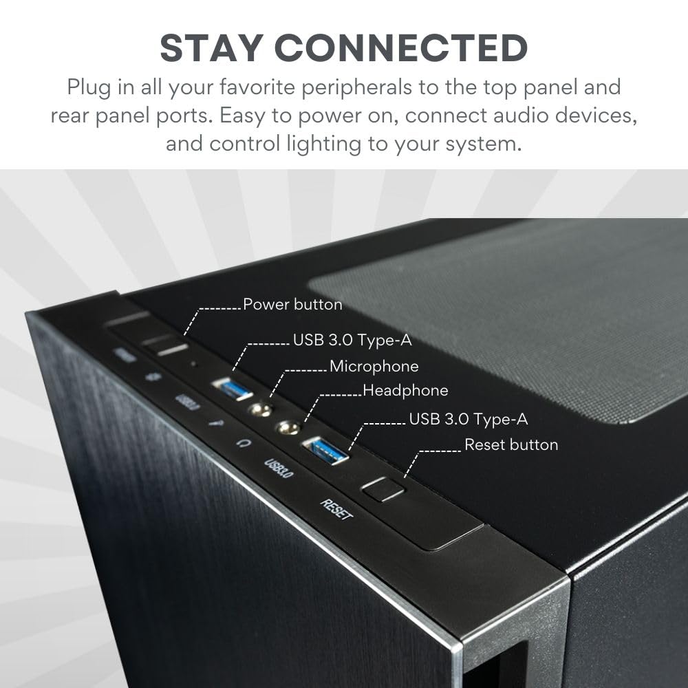 Sentinel Gaming Desktop - NVD GeForce RTX 5070 Ti 16GB, Intel 20-Core i7-14700KF (~ i9-13900K) Processor, 32GB DDR5 RAM, 2TB NVMe SSD, WiFi 6E, Windows 11 Pro - Liquid Cooled Tower Gamer Computer