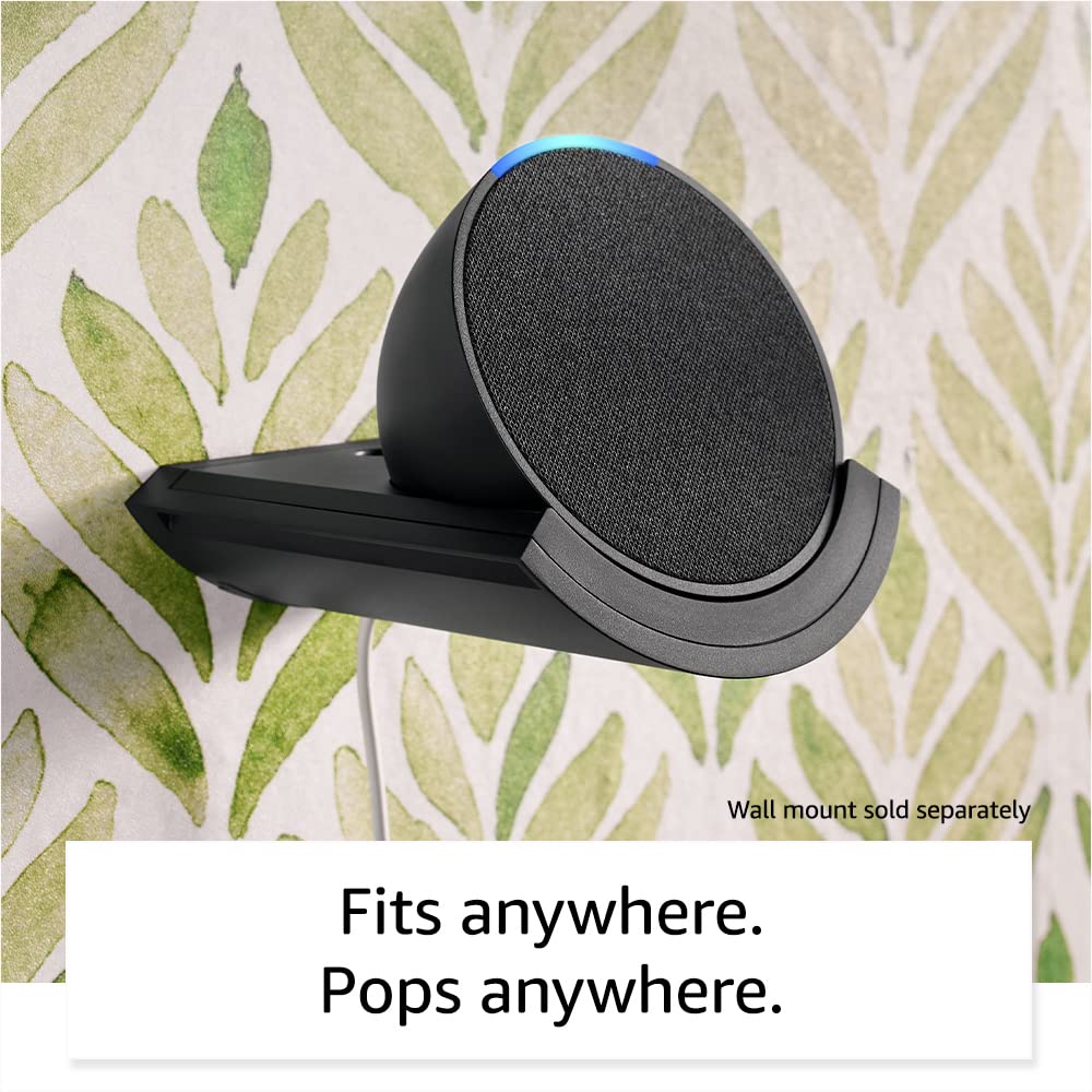 Amazon Echo Pop (newest model), Our smallest Alexa speaker, Fits in any room, Lavender Bloom