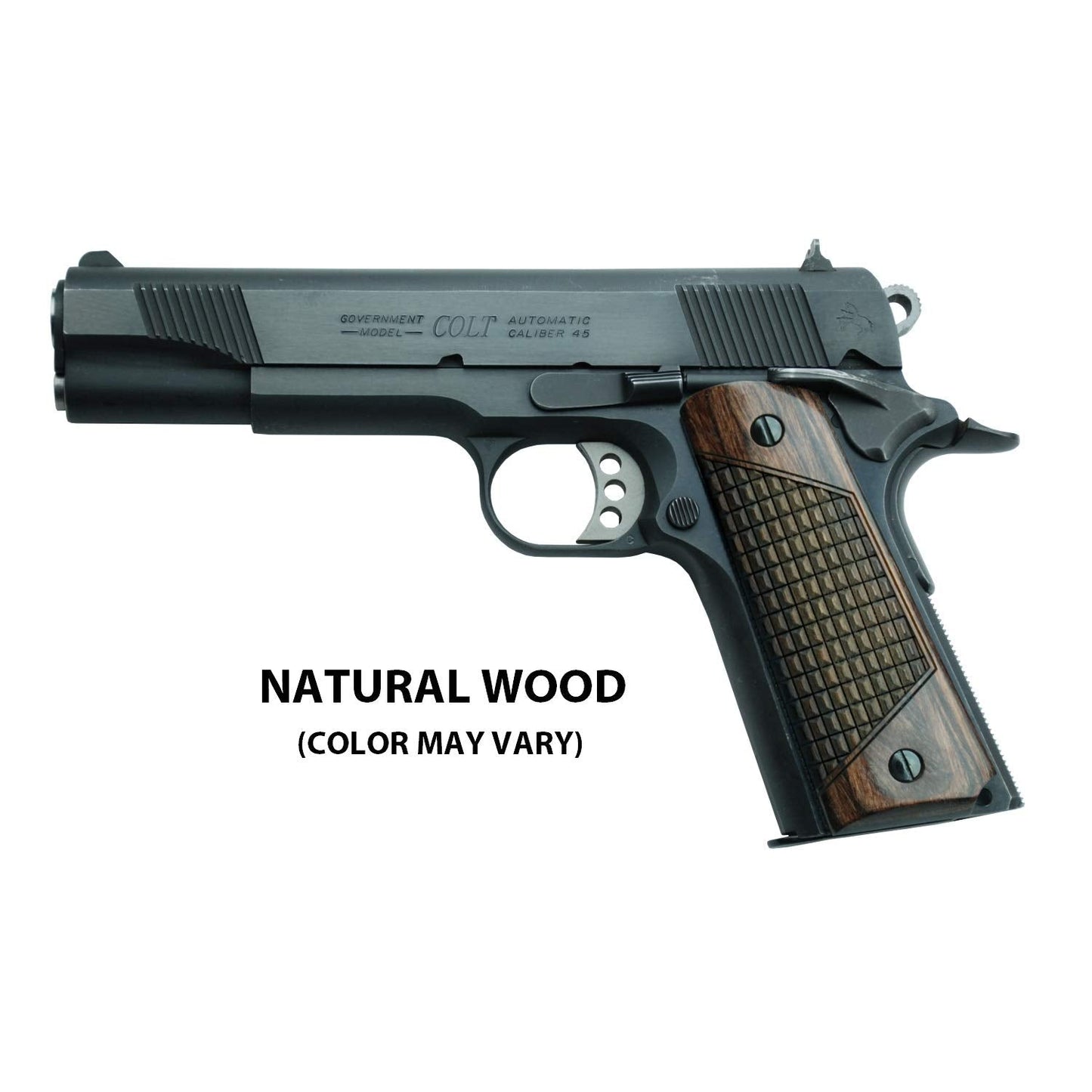 Altamont 1911 Grips - Classic Panel - Full Size 1911 Real Wood Gun Grips w. Ambi Safety fits Most Commander, Standard & Government 1911 Models - Made in USA (CR Walnut)