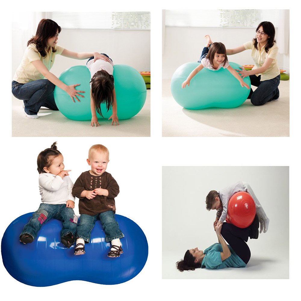 Wekin Physio Roll Therapy Fitness Excercise Peanut Ball for Balance, Labor Birthing, Muscle Tension, Back Pain Relief, Coordinate Development, Dog Training, Home Exercise & Yoga Programme Medium