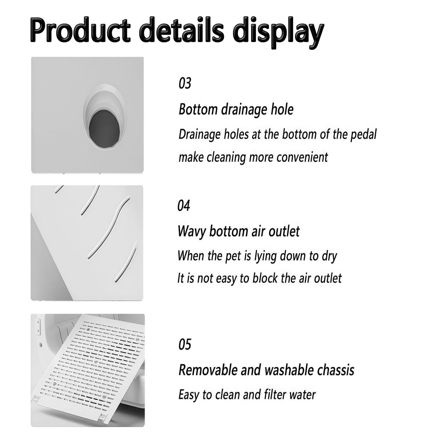 WENMEE Ultra Quiet Pet Dryer Box for Cats - Low Noise Electric Blower with Towel, Brush & Grooming Accessories