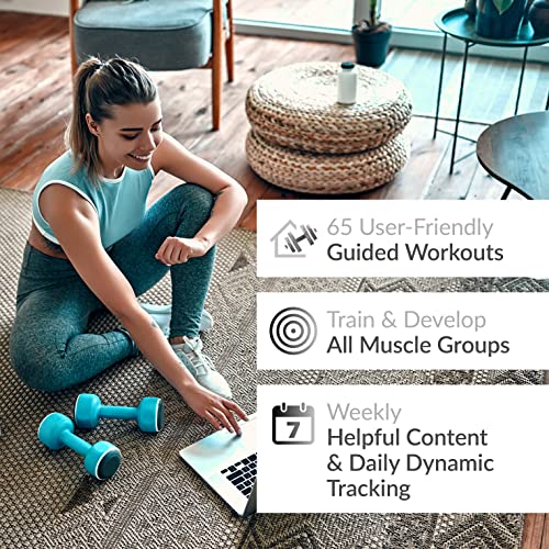 Dumbbell Elevate Exercise Cards: Home Workout Series Card Deck - Comprehensive At-Home Fitness System with 65 Exercises, 8 Bonus Challenges, and 4 Unique Workout Formats.