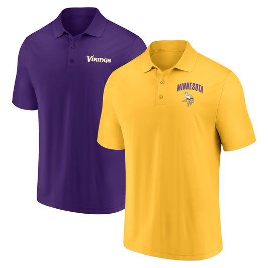 Fanatics Men's Minnesota Vikings Lockup Two-Pack Polo Set