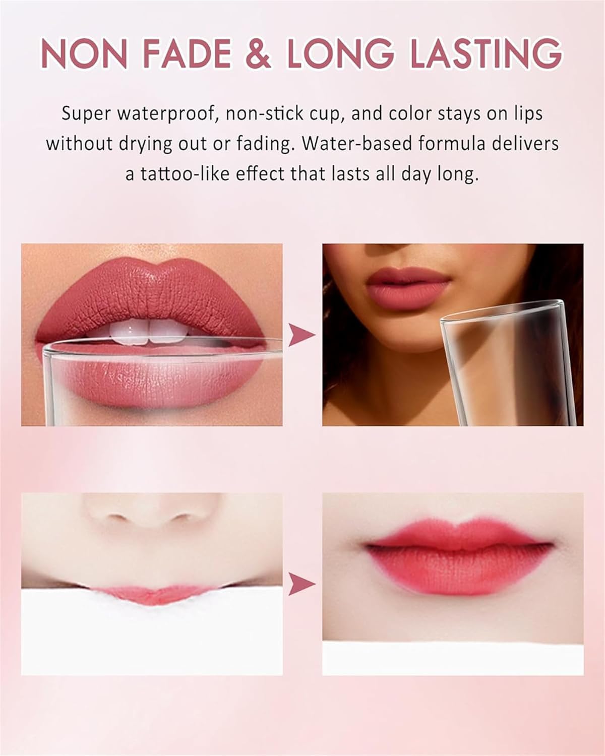 Anokia Longwear Liquid Lip Liner, Cool Story Lip Liner Liquid, Benighty Liquid Lip Liner, 2-in-1 Waterproof Long-Lasting Matte Liquid Lipstick for Women (03#, 0.6ml)