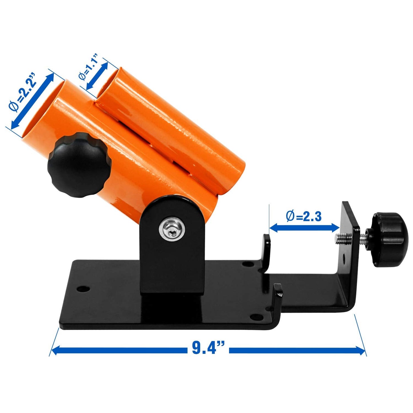 Yes4All Landmine Attachment for Barbell, Adjustable T Bar Row Attachment, Heavy Duty 360-Degree Swivel - Orange