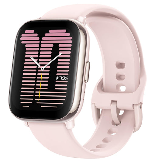 Amazfit Active Smart Watch 42mm, AI Fitness Tracker & Sleep Coach, GPS, Amazon Alexa Built-In, Bluetooth, 14-Day Battery, 120+ Sports Modes, Android & iPhone, Petal Pink