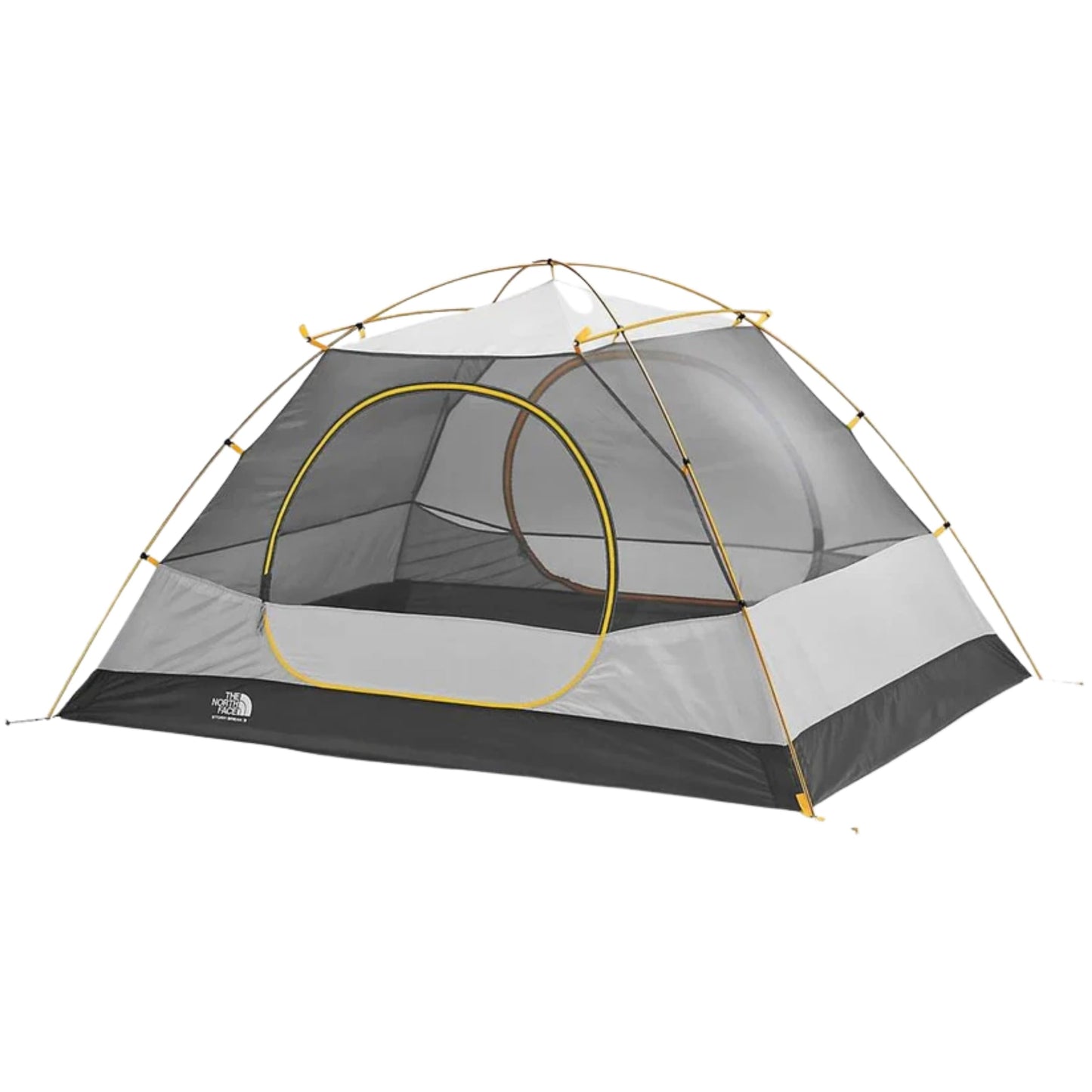 The North Face Stormbreak 3 Three-Person Camping Tent | High Low Ventilation Openings for Optimal Airflow, Water Repellent Finish, Golden Oak/Pavement, One Size