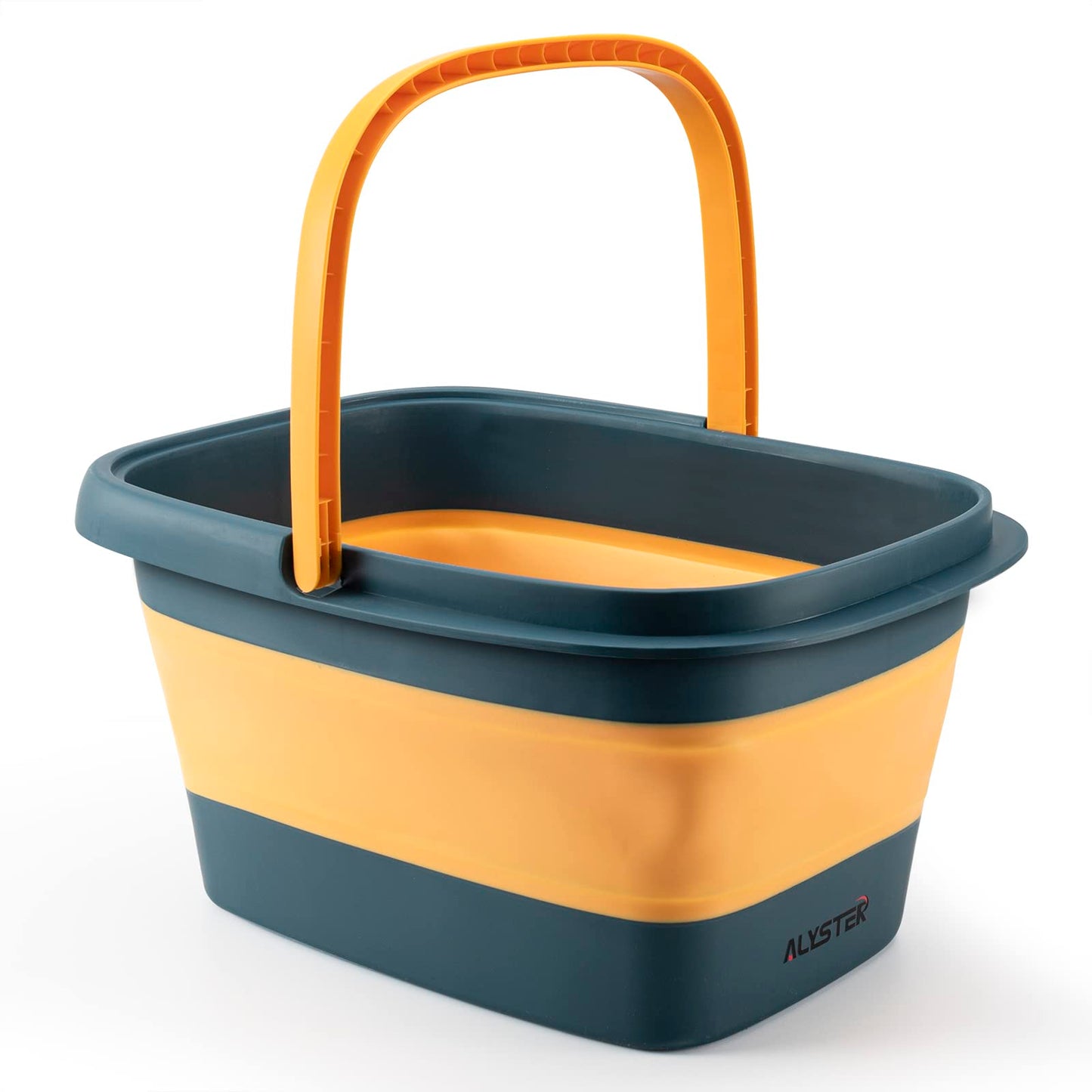 ALYSTER Foot Bath Collapsible Soak Tub with Handle Spa Bath 15L/4 Gallons Massager Foot Soaking Bath Basin Feet for Dry Cracked Feet, Pedicure Soak, Home Spa Treatment