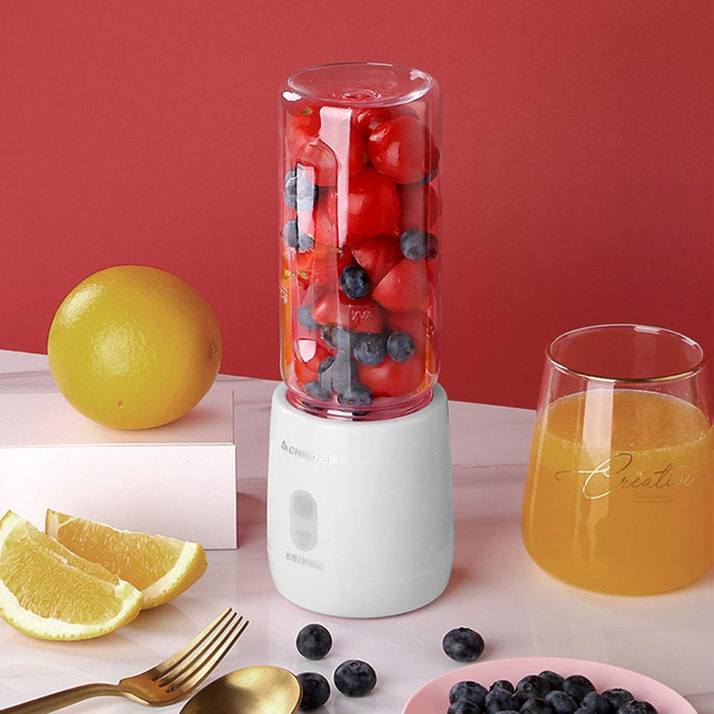 CGKs6anmU Blender Smoothies Smoothie Maker Blender Mini Laptop with Portable Tritan Bottles 300 Ml 6 Blades of Stainless Steel 5W 18000 Revolutions/Min No BPA Blender Smoothie Maker Pink