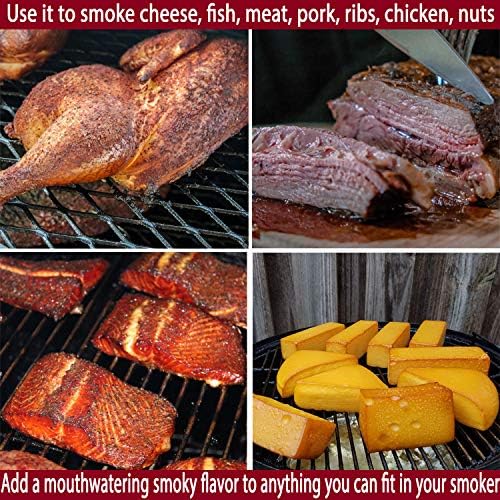 Kaduf Pellet Smoker Tray 5"x8"- 12 Hours of Billowing Smoke, Smoker Tube for Hot & Cold Smoking Meat, Fish, Cheese with Wood Pellets, Works in any Type of Grill or Smoker, Free eBook Smoking Recipes