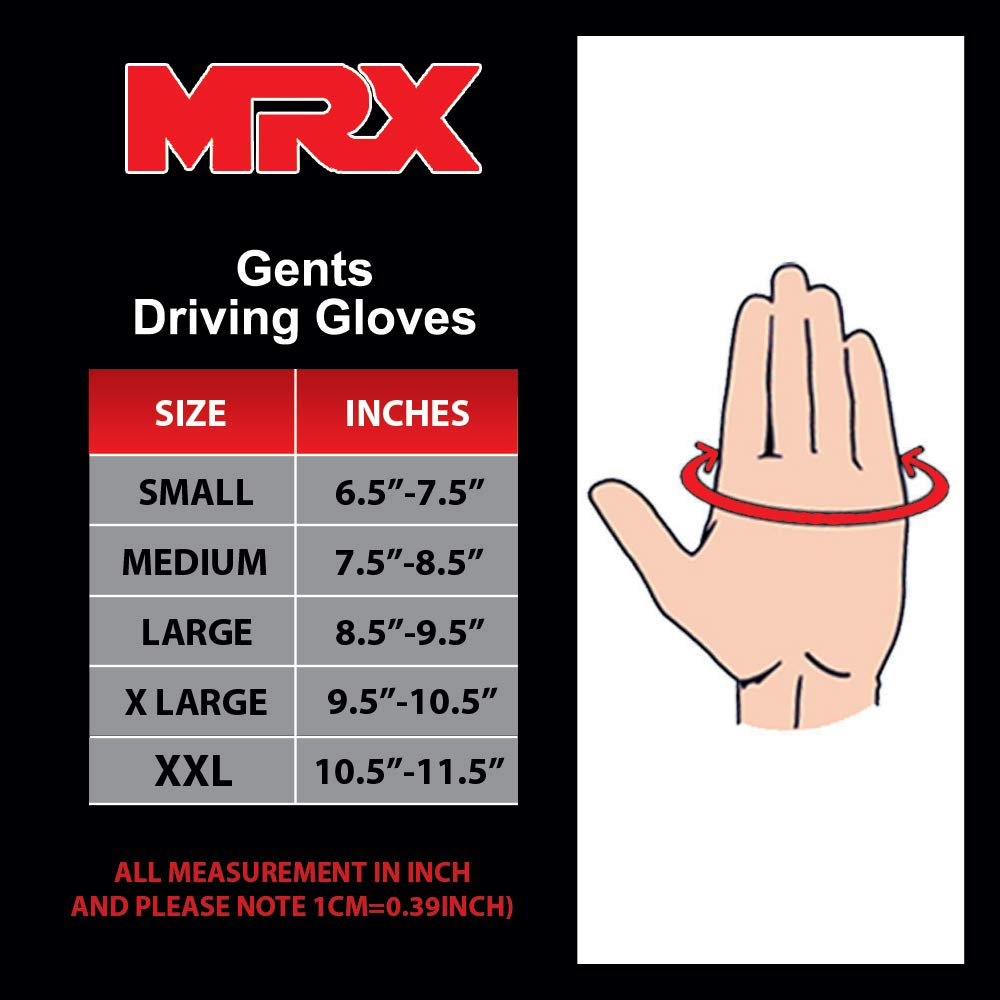 MRX BOXING & FITNESS Mens Driving Gloves Basic Soft Goat Leather Fingerless Breathable Biker Motorcycle Riding Cycling Shooting Button Gloves Half Finger, Brown (X-Large)