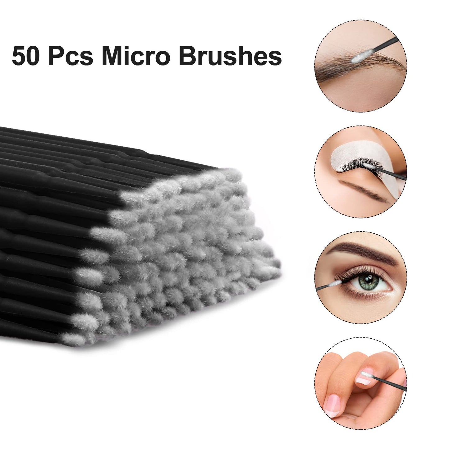 kioooki 105 Pcs Lash Fan Kit, USB Mini Portable Fans Rechargeable Electric Handheld Air Conditioning Lash Shampoo Brushes Nose Blackhead Facial Cleaning Brush Plastic Wash Bottle
