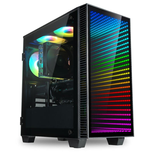 Empowered PC Continuum Micro Gaming Desktop - NVIDIA GeForce RTX 5060 Ti 16GB, AMD 8-Core Ryzen 7 5700X CPU, 32GB RAM, 2TB NVMe SSD, WiFi, Windows 11 Pro - RGB Gamer Computer