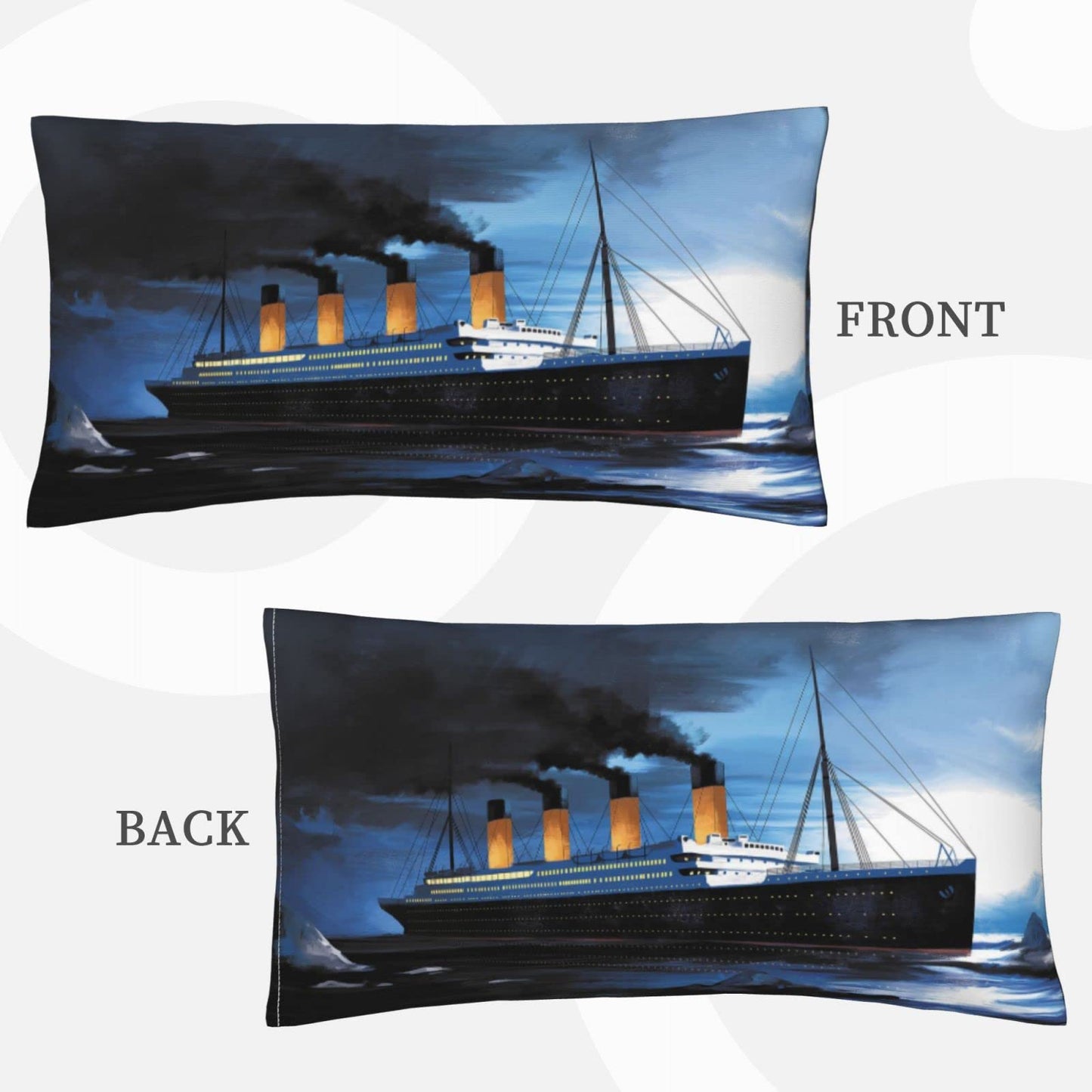 1 Pack Pillow Covers Super Soft Pillow Cases Rectangle Decorative Throw Pillowcase with Envelope Closure Wrinkle Fade and Stain Resistant 20x36