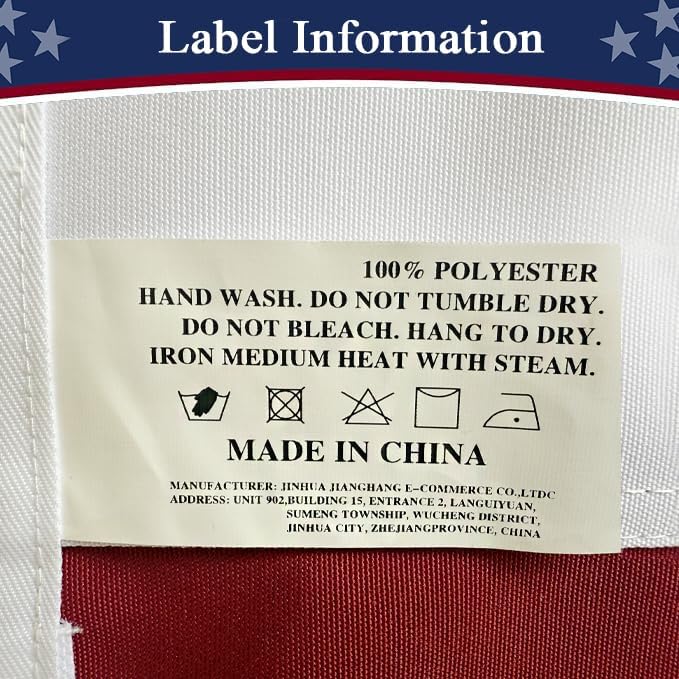 American Flag 3x5 ft Heavy Duty TearProof Series, All Weather High Wind US Flag, Premium Spun Polyester with Embroidered Stars, Sewn Stripes, Brass Grommets for Outdoor Use