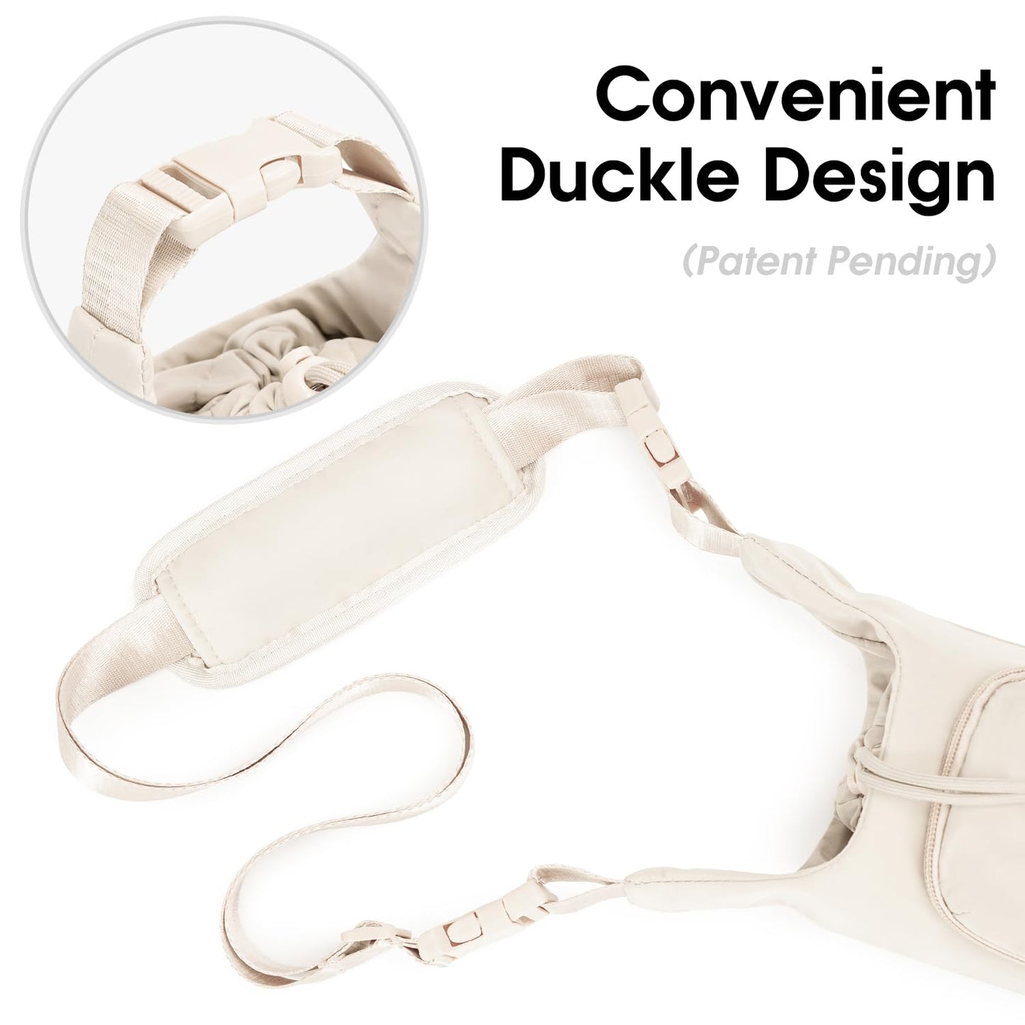 Ceneda Water Bottle Carrier Bag with Phone Pocket 32oz 40oz Tumbler Insulated Water Bottle Holder with Adjustable Shoulder Strap Carrier Sling Bag (Beige)