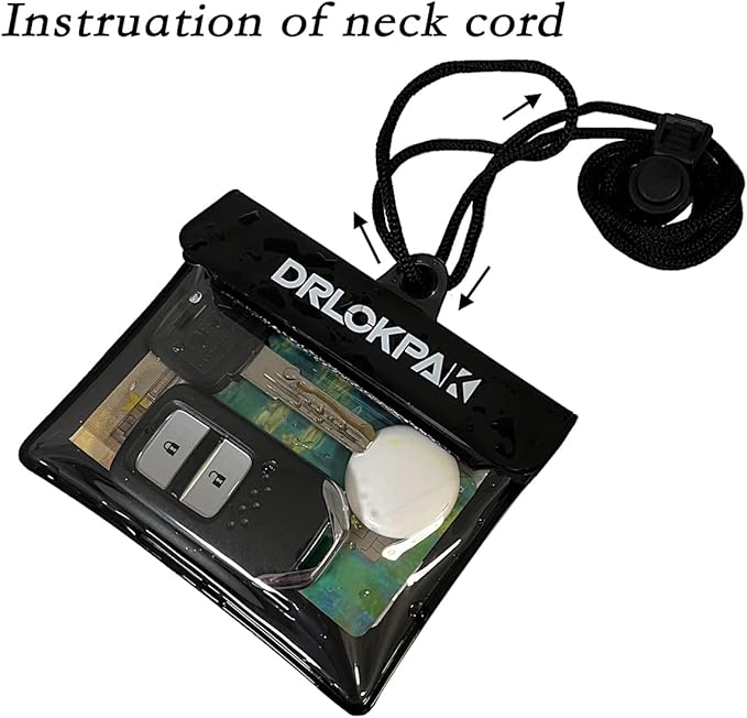 DRLOKPAK Surfing Waterproof Wallet Car Key Fob case bag Sea Pass holder Waterproof pouch For Key Cash Credit Ship Card ID
