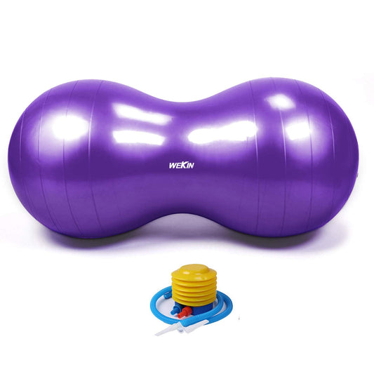 Wekin Physio Roll Therapy Fitness Excercise Peanut Ball for Balance, Labor Birthing, Muscle Tension, Back Pain Relief, Coordinate Development, Dog Training, Home Exercise & Yoga Programme Medium