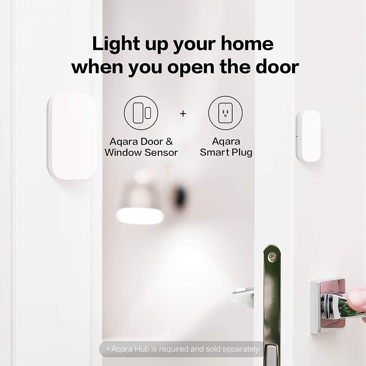 Aqara Zigbee Door and Window Sensor 3 Pack, Wireless Mini Contact Sensor, Home Automation, Requires Aqara Hub, Zigbee Connection, Kid Safety, Compatible with Apple HomeKit, Alexa, Works with IFTTT