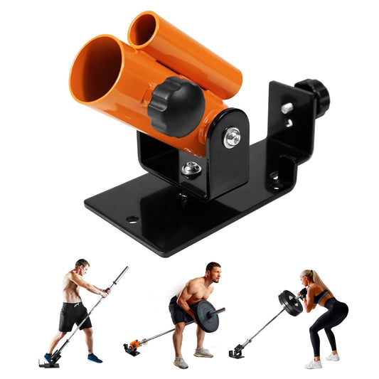 Yes4All Landmine Attachment for Barbell, Adjustable T Bar Row Attachment, Heavy Duty 360-Degree Swivel - Orange