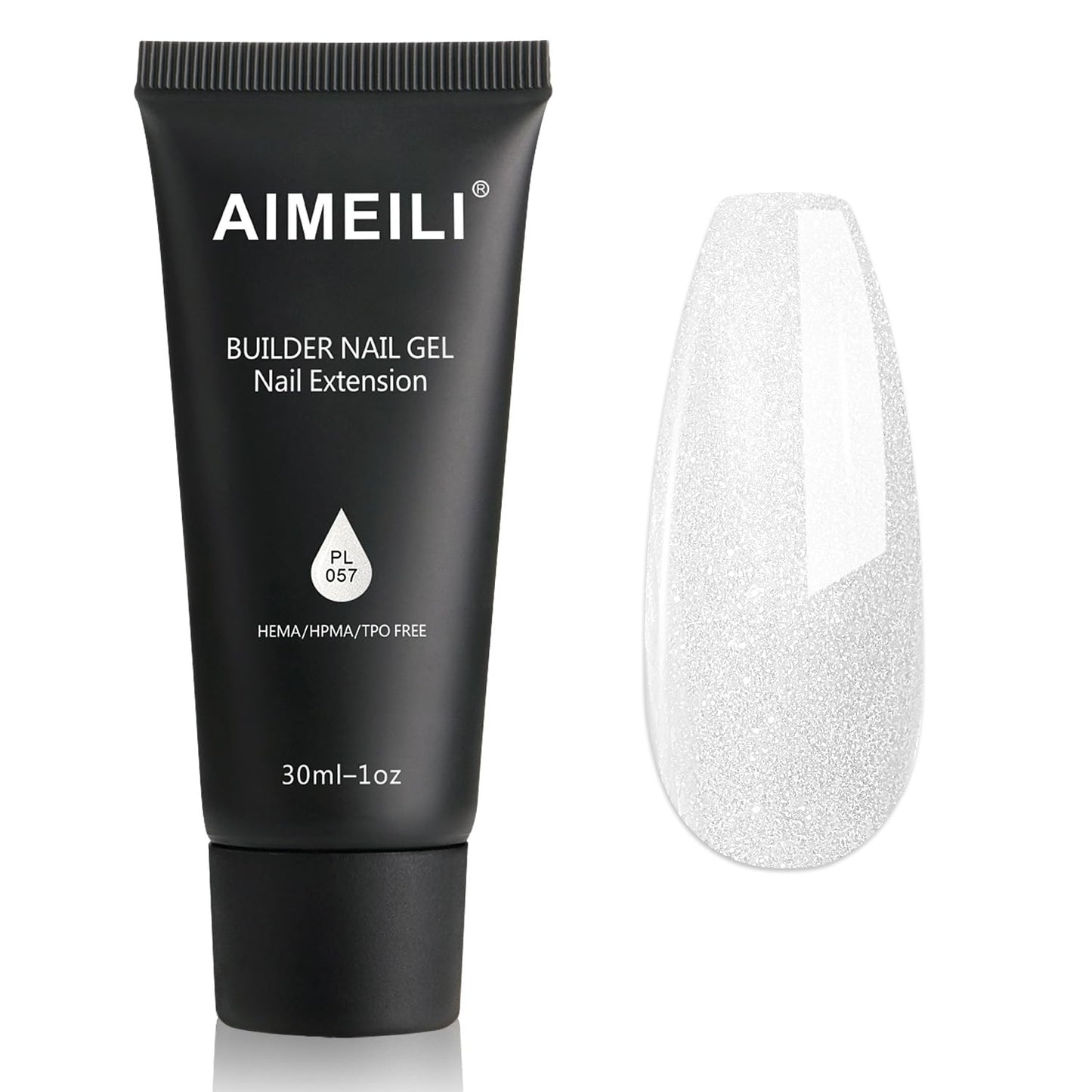 AIMEILI Poly Nail Extension Gel Builder Nail Gel Hema Free Poly Nail Enhancement Nail Art Design DIY Salon Nail At Home Gift for Women Nail Gel - 057