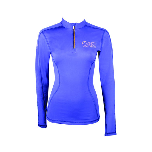 AK Dream Full Sleeve Equestrian Horse Riding Base Layer AKRS-6055-01 (US, Alpha, Large, Regular, Regular, Navy)
