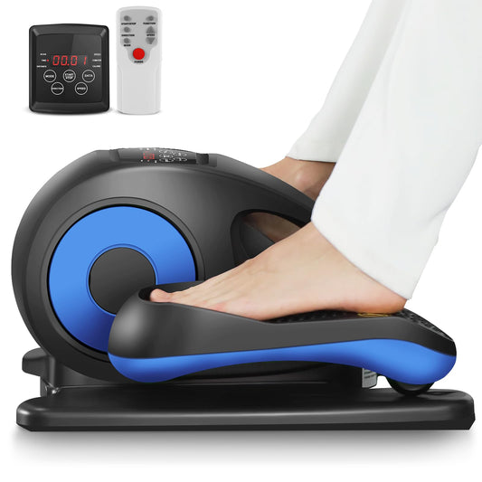 ANCHEER Under Desk Elliptical, Electric Leg Exerciser While Sitting for Seniors, Quiet Portable Ellipse Leg Exerciser as Seen on TV Motorized Seated Pedal Exerciser with Remote Control for Home Office