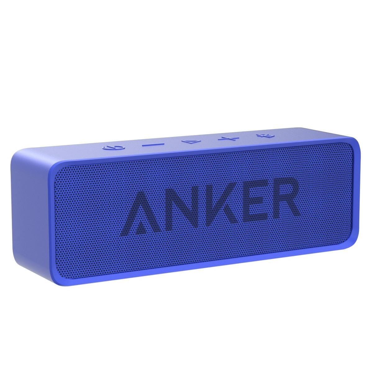 Anker Soundcore Portable Bluetooth Speaker - Ideal for Travel, 24-Hour Playtime, 66-Feet Range, Dual-Driver, Portable Wireless Speaker，Superior Sound, Low Distortion, Built-in Mic -Blue