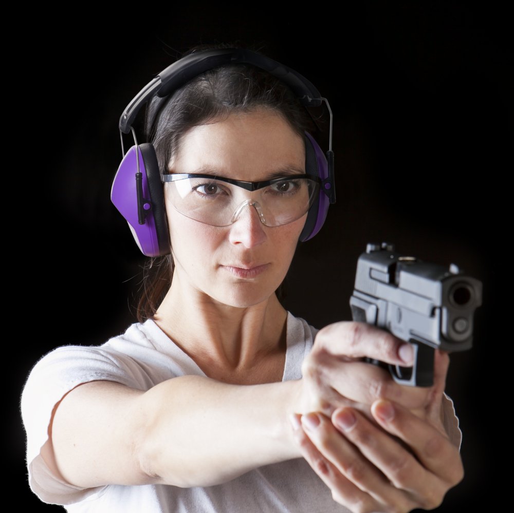 Pro For Sho 34dB Shooting Ear Protection - Special Designed Ear Muffs Lighter Weight & Maximum Hearing Protection - Standard Size, Purple