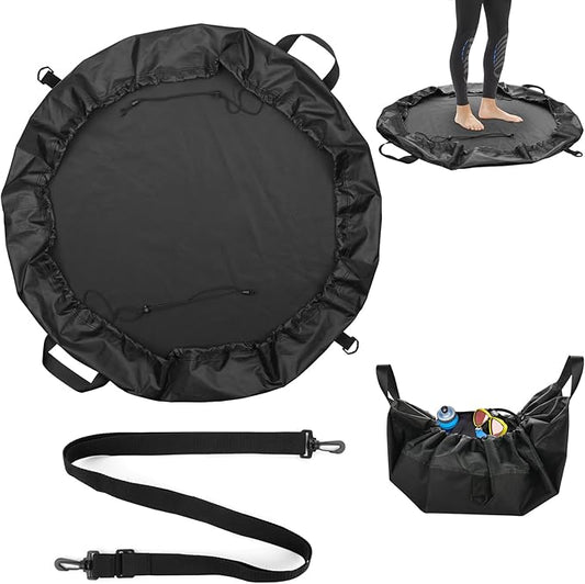 Cosmos Wetsuit Changing Mat Beach Wetsuit Storage Bag Surfer Wet Bag Foldable Waterproof Dry Bag with Handle and Adjustable Strap for Diving, Swimming, Surfing, Kayakers and Water Sports
